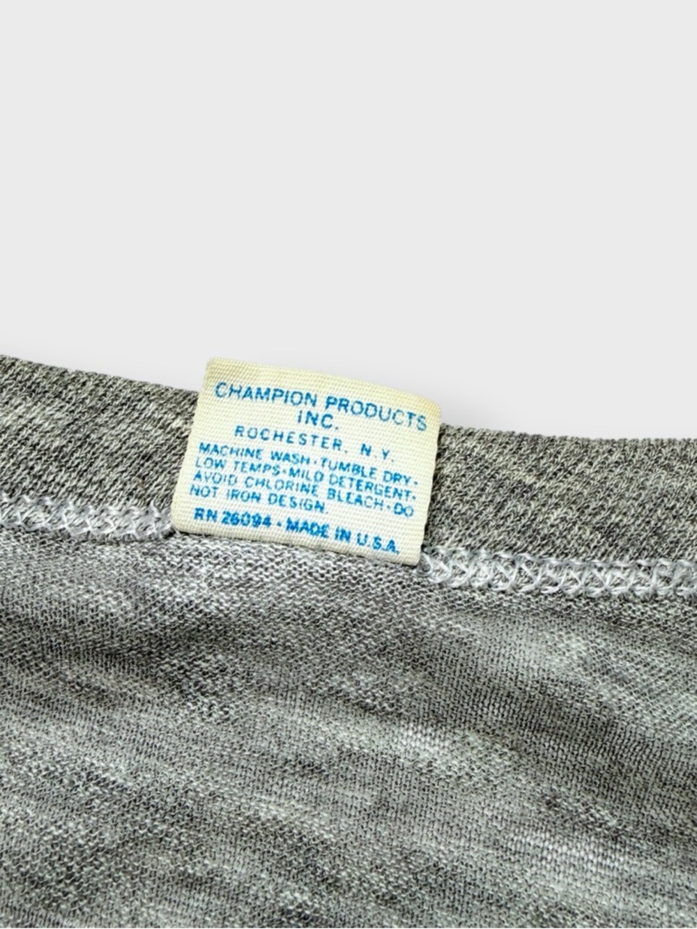 Vintage 70s Champion Blue Bar Harley Davidson Horsepower Shirt 2-Sided Stockton - Picture 6 of 9